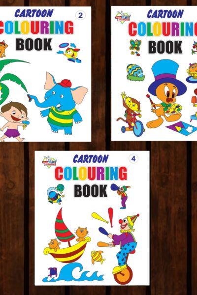 Cartoon Colouring Books | Colouring Books for Kids | 2 to 7 Years Old Kids | Best Drawing, Colouring, Painting for Children | Set of 3 Books-0