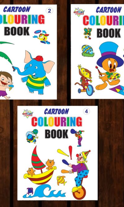 Cartoon Colouring Books | Colouring Books for Kids | 2 to 7 Years Old Kids | Best Drawing, Colouring, Painting for Children | Set of 3 Books-0