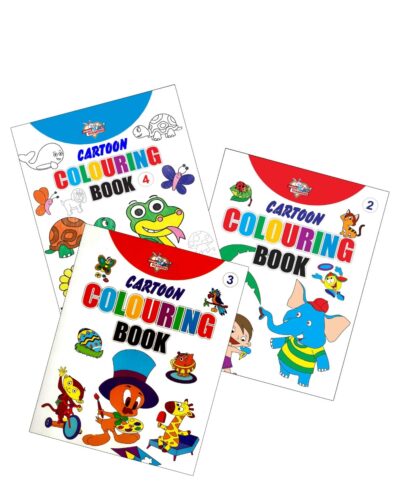 Cartoon Colouring Books | Colouring Books for Kids | 2 to 7 Years Old Kids | Best Drawing, Colouring, Painting for Children | Set of 3 Books-9378