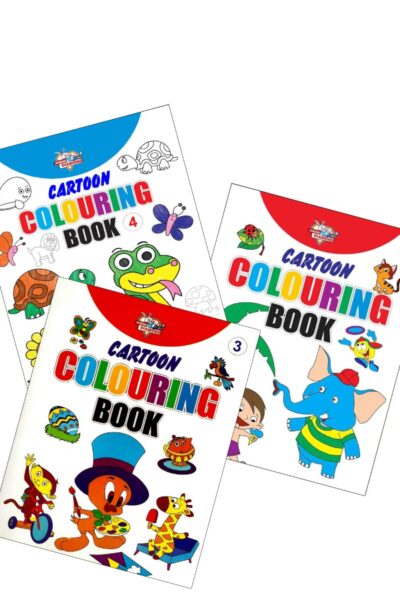 Cartoon Colouring Books | Colouring Books for Kids | 2 to 7 Years Old Kids | Best Drawing, Colouring, Painting for Children | Set of 3 Books-9378