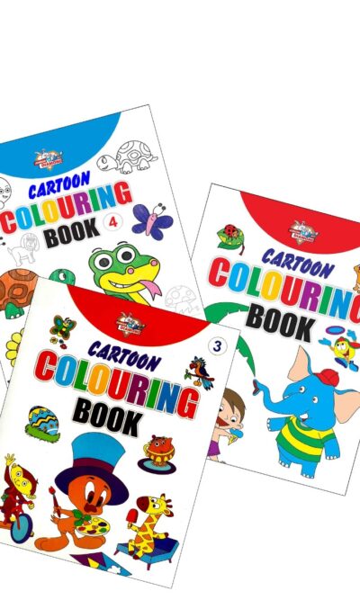 Cartoon Colouring Books | Colouring Books for Kids | 2 to 7 Years Old Kids | Best Drawing, Colouring, Painting for Children | Set of 3 Books-9378