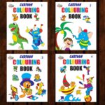 Cartoon Colouring Books | Colouring Books for Kids | 2 to 7 Years Old Kids | Best Drawing, Colouring, Painting for Children | Set of 4 Books-0