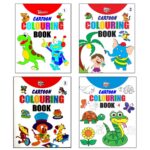 Cartoon Colouring Books | Colouring Books for Kids | 2 to 7 Years Old Kids | Best Drawing, Colouring, Painting for Children | Set of 4 Books-9383