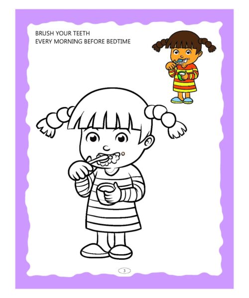 Preschool Colouring Book Good Habits | Activity Colouring Book For 3 To 6 Years Old | Colouring Book For Kids-9254