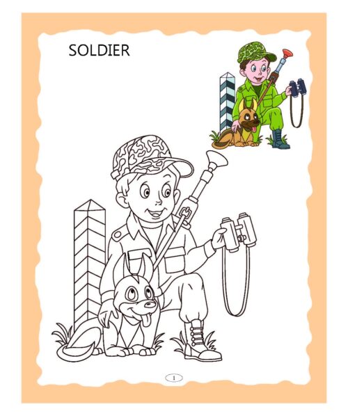 Preschool Colouring Book Our Helpers | Activity Colouring Book For 3 To 6 Years Old | Colouring Book For Kids-9262