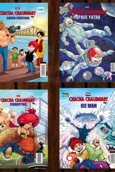 Best of Chacha Chaudhary Comics in English : Set of 4 Comics -0