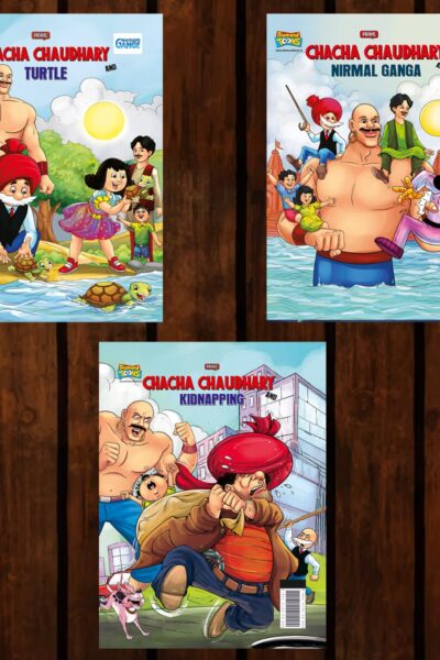 Best of Chacha Chaudhary Comics in English : Set of 3 Comics -0