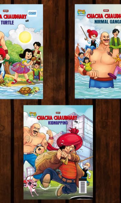 Best of Chacha Chaudhary Comics in English : Set of 3 Comics -0