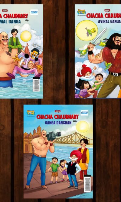 Best of Chacha Chaudhary Comics in English : Set of 3 Comics -0