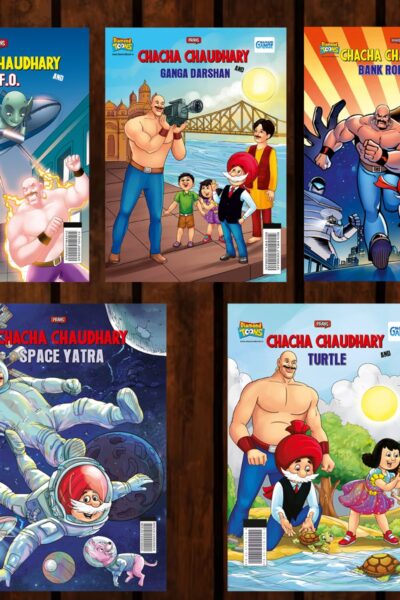 Best of Chacha Chaudhary Comics in English : Set of 5 Comics-0