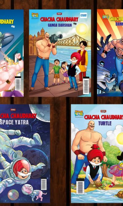 Best of Chacha Chaudhary Comics in English : Set of 5 Comics-0