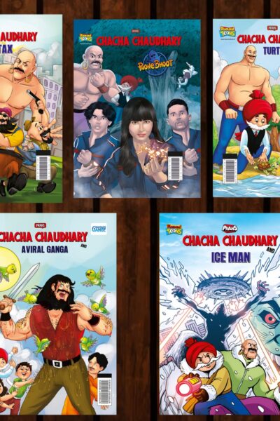 Best of Chacha Chaudhary Comics in English : Set of 5 Comics-0