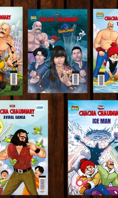 Best of Chacha Chaudhary Comics in English : Set of 5 Comics-0