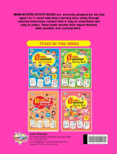 Brain Booster Activity Book - Age 6+ (Fun Learning Activity Book for Kids)-9768