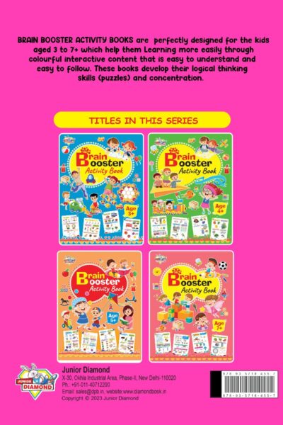 Brain Booster Activity Book - Age 6+ (Fun Learning Activity Book for Kids)-9768