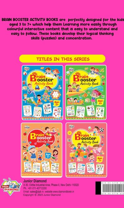 Brain Booster Activity Book - Age 6+ (Fun Learning Activity Book for Kids)-9768