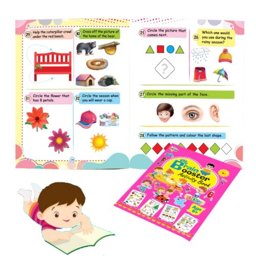 Brain Booster Activity Book - Age 6+ (Fun Learning Activity Book For Kids)-9771