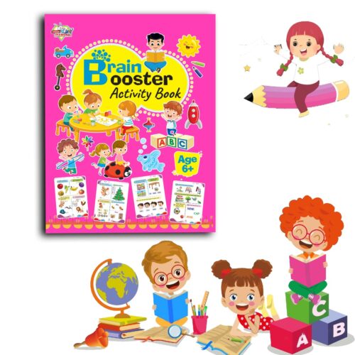 Brain Booster Activity Book - Age 6+ (Fun Learning Activity Book For Kids)-9774