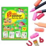 Brain Booster Activity Book - Age 4+ (Fun Learning Activity Book for Kids)-9740