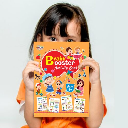 Brain Booster Activity Book - Age 5+ (Fun Learning Activity Book For Kids)-9758