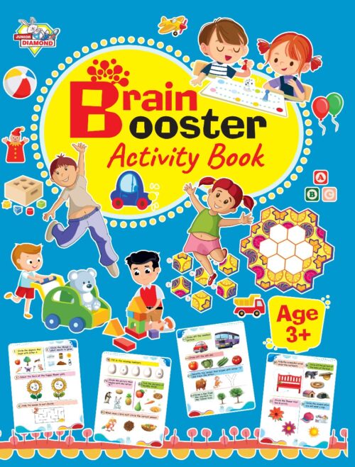 Brain Booster Activity Book - Age 3+ (Fun Learning Activity Book For Kids)-0