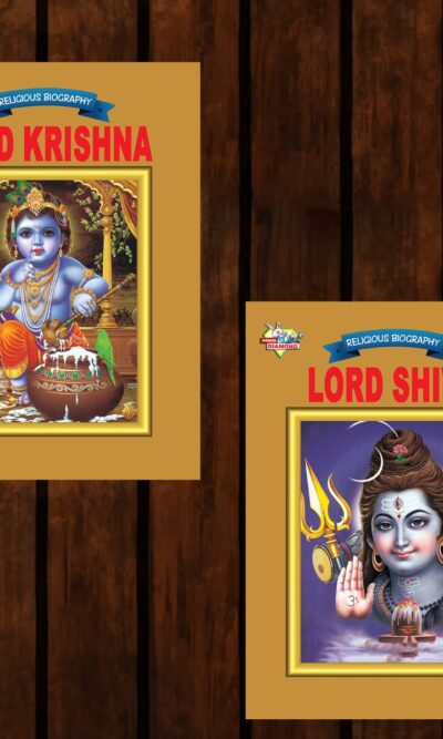 Mythology Tales in English (Set of 2 Books) Story Books for Kids in English with Colourful Pictures : Krishna | Shiva-0