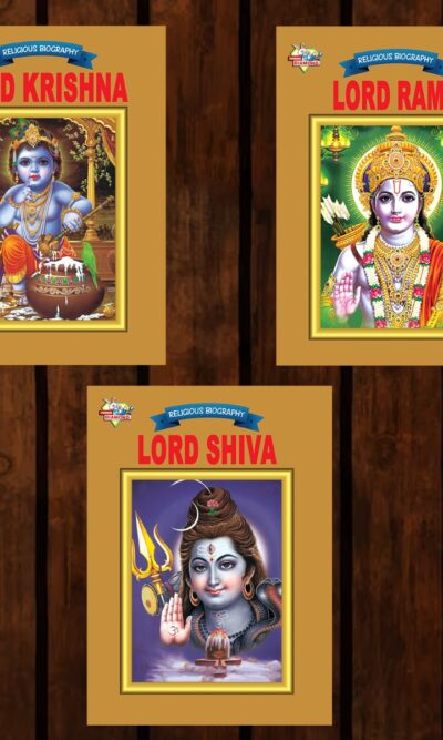 Mythology Tales in English (Set of 3 Books) Story Books for Kids in English with Colourful Pictures : Krishna | Rama | Shiva-0