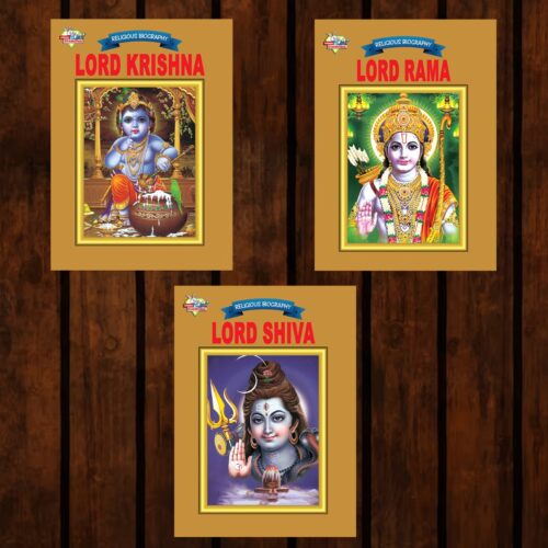 Mythology Tales In English (Set Of 3 Books) Story Books For Kids In English With Colourful Pictures : Krishna | Rama | Shiva-0