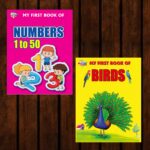 My First Picture Books (Set of 2 Books) | Numbers 1-50 | Birds-0