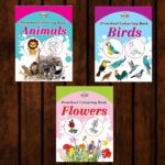 Preschool Colouring Books for Kids (Set of 3 Books) Copy Colouring Books | Animals | Birds | Flowers-0