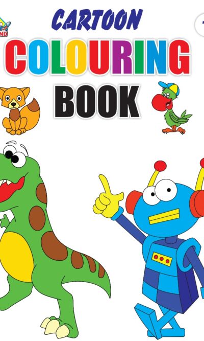 Cartoon Colouring Book for Kids (Set of 2 Books) Gift to Children for Painting and Colouring | Copy Colour Book for Kids-9395