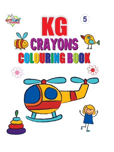 KG Crayons Colouring Book for Kid (Set of 2 Books) Gift to Children for Painting and Colouring-9422