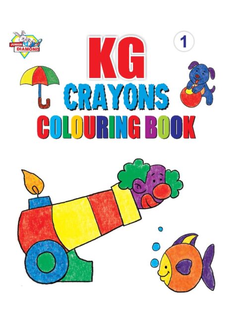 Kg Crayons Colouring Book For Kid (Set Of 2 Books) Gift To Children For Painting And Colouring-9423