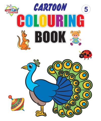 Cartoon Colouring Book for Kid (Set of 2 Books) Gift to Children for Painting and Colouring-9404