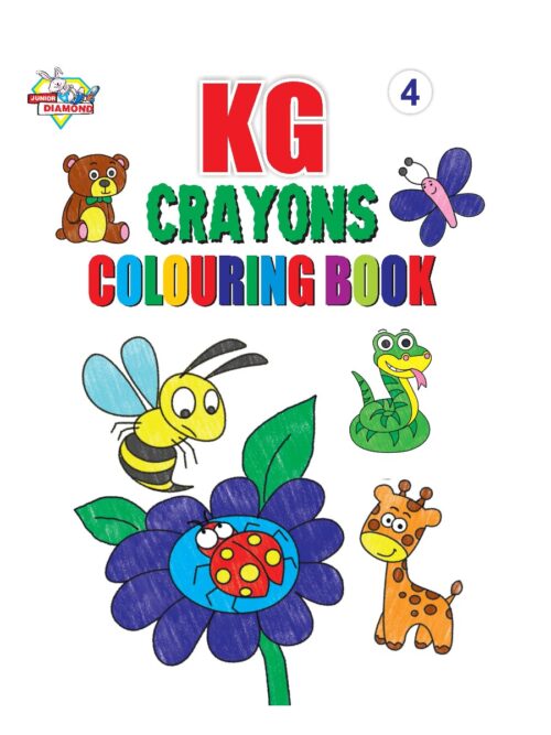 Kg Crayons Colouring Book For Kids (Set Of 2 Books) Gift To Children For Painting And Colouring-9420