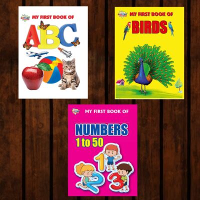 My First Picture Books (Set of 3 Books) | ABC | Birds | Numbers 1-50-0