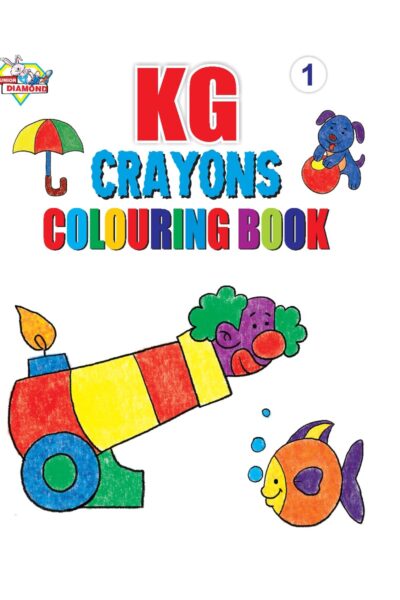 KG Crayons Colouring Book for Kids (Set of 5 Books) Gift to Children for Painting and Colouring | Copy Colour Book for Kids-9410