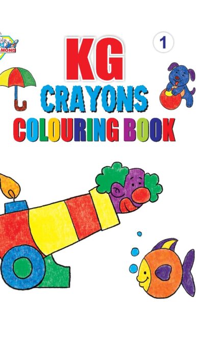 KG Crayons Colouring Book for Kids (Set of 5 Books) Gift to Children for Painting and Colouring | Copy Colour Book for Kids-9410