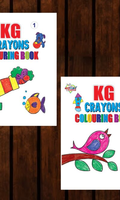 KG Crayons Colouring Book for Kids (Set of 2 Books) Gift to Children for Painting and Colouring | Copy Colour Book for Kids-0