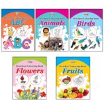 Preschool Colouring Books for Kids (Set of 10 Books) Copy Colouring Books | ABC | Animals | Birds | Flowers | Fruits | Good Habits | Numbers | Helpers | Toys | Vegetables-9426