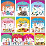 Preschool Colouring Books for Kids (Set of 10 Books) Copy Colouring Books | ABC | Animals | Birds | Flowers | Fruits | Good Habits | Numbers | Helpers | Toys | Vegetables-0