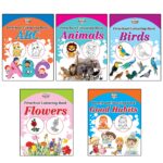 Preschool Colouring Books for Kids (Set of 5 Books) Copy Colouring Books | ABC | Animals | Birds | Flowers | Good Habits-0