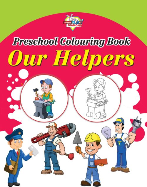 Preschool Colouring Books For Kids (Set Of 5 Books) Copy Colouring Books | Good Habits | Helpers | Toys | Fruits | Vegetables-9686