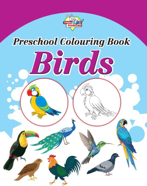 My First Book (Set Of 5 Books) : Cartoon Colouring Book 2 | Kg Crayons Colouring Book 2 | Birds | Good Habits | My First Book Of Numbers 1-50-9639