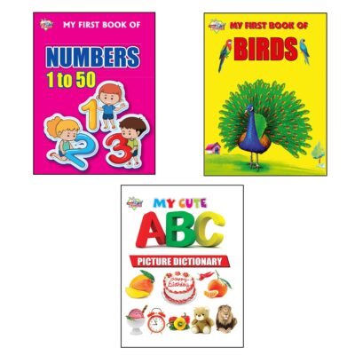 My First Picture Books (Set of 3 Books) |Numbers 1-50 |Birds |ABC Picture Dictionary-0