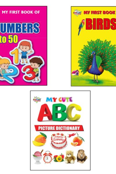 My First Picture Books (Set of 3 Books) |Numbers 1-50 |Birds |ABC Picture Dictionary-0