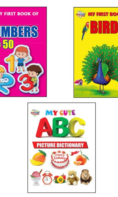 My First Picture Books (Set of 3 Books) |Numbers 1-50 |Birds |ABC Picture Dictionary-0