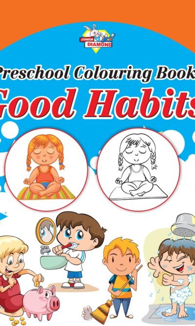 Preschool Colouring Books for Kids (Set of 5 Books) Copy Colouring Books | Good Habits | Fruits | Flowers | Animals | Vegetables-9709