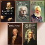 Great Scientists of the World : Galileo Galilei | Albert Einstein | Alexander Graham Bell | James Watt | Sir Isaac Newton (Inspirational Biography Books)-0