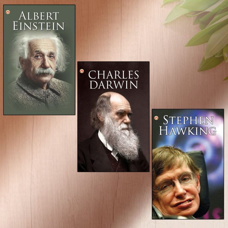 Great Scientists of the World : Albert Einstein | Charles Darwin | Stephen Hawking (Inspirational Biography Books)-0